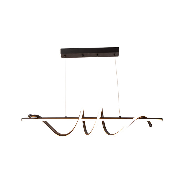 Lámpara LED colgante, acabado negro mate, 20W, 3000K