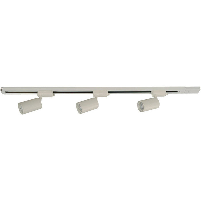 LAMP. TECHO RIEL BLANCO 3L GU10 5W (BOMBILLOS LED INCLUIDOS)