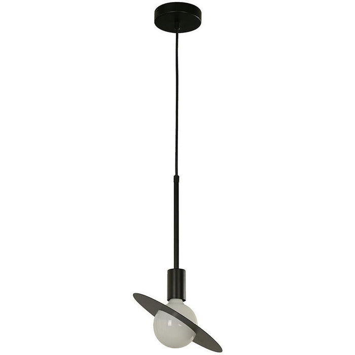 Lámpara Colgante Negro 1L E27 5W (Bombillo Led Incluido)