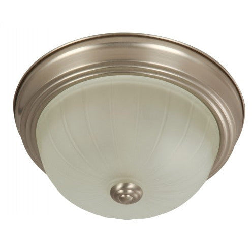 LAMP. TECHO NIQUEL SATINADO 1L E27 60W 2PZAS