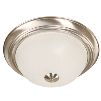 LAMP. TECHO NÍQUEL SATINADO 2L E27 60W