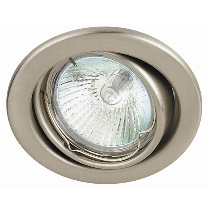Lámpara Empotrable de 1 Luz Níquel Satinado