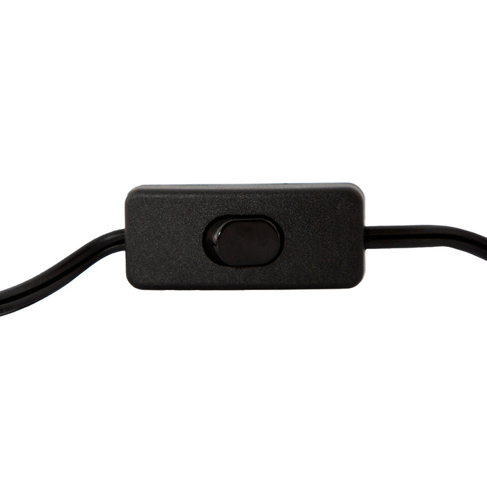 Lámpara de Mesa Dark Decor Negro E27 40w 1 Luz