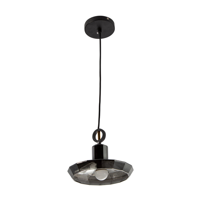 Lámpara Colgante Lumicentro Color Cromo Vintage de 1 Luz