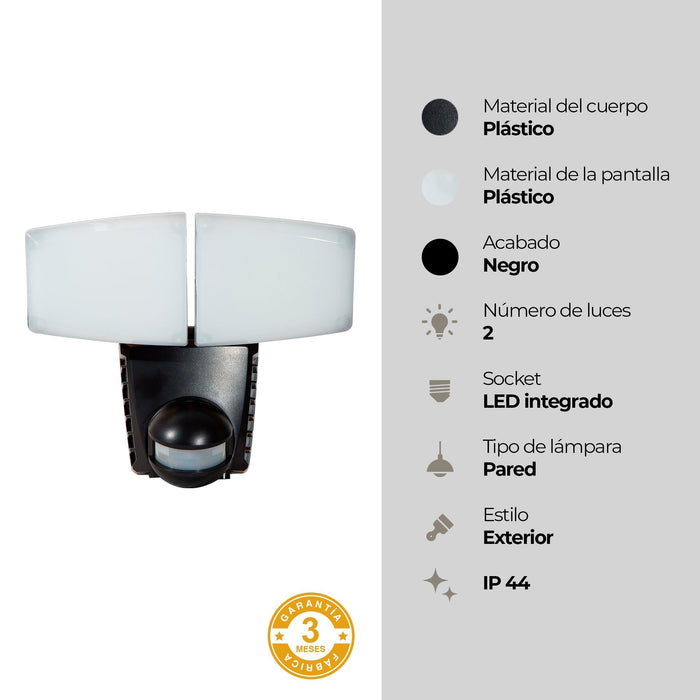 Lámpara Solar LED con Sensor de Movimiento