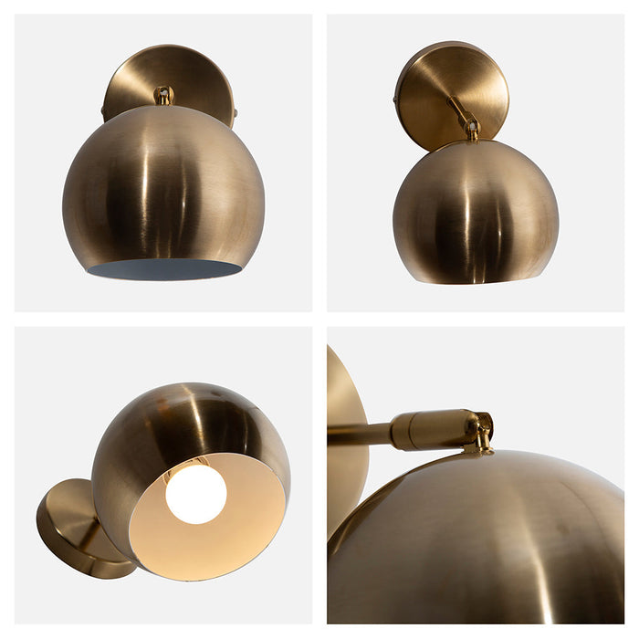 Lámpara de Pared Latón Vanity de Baño 40w E27 1 Luz