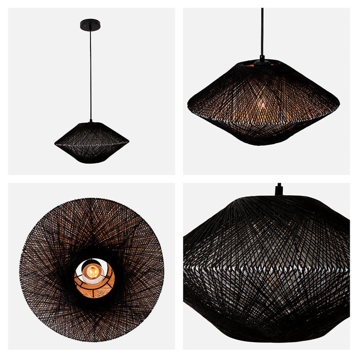 Lámpara Colgante Negro 1L E27 60W