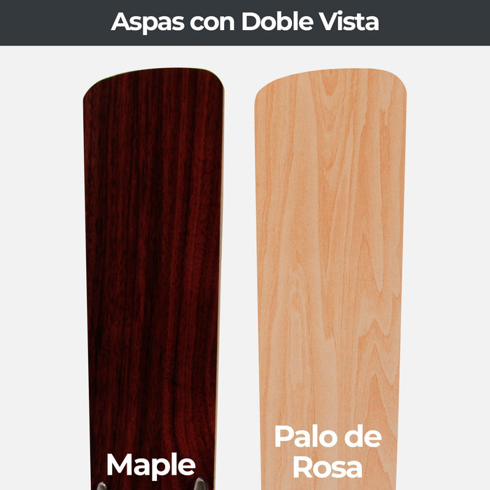 Ventilador De Techo 42" 4 Aspas 1L E27 Con Control De Cadena.