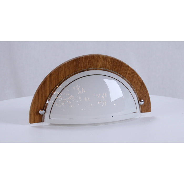 LAMP. PARED MADERA OSCURA 1L E27 60W