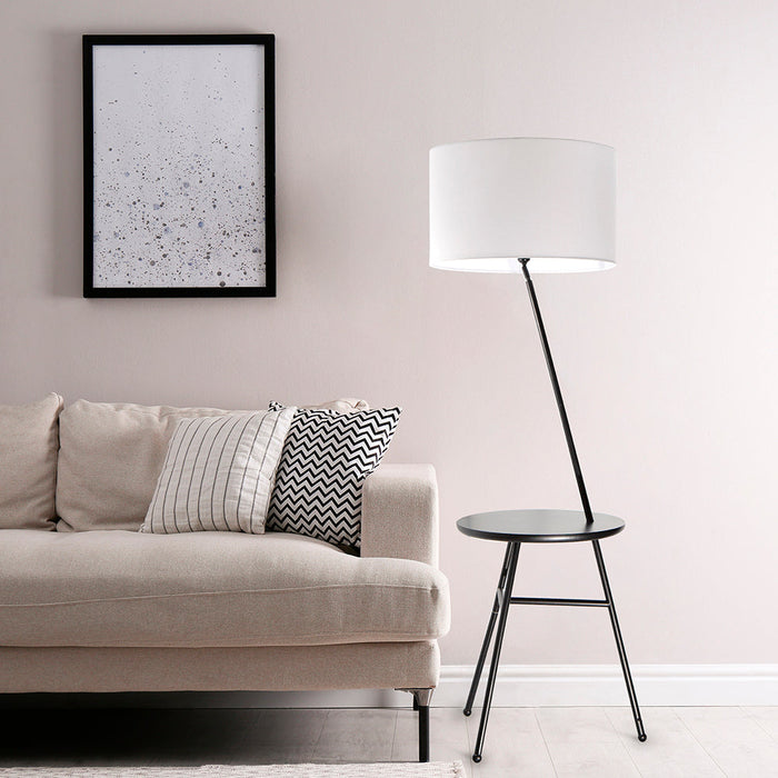 Lámpara de Piso Moderno Negro 60w E27 1 Luz