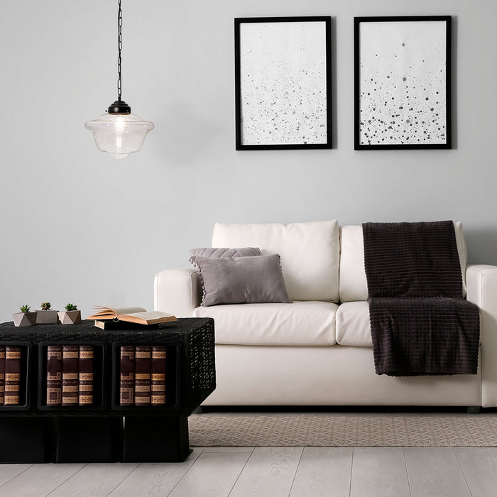 Lámpara Colgante  Negro Mate 60W  E27 1 Luz