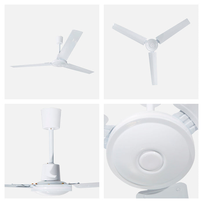 Ventilador De Techo Industrial 56 3 Aspas Blanco