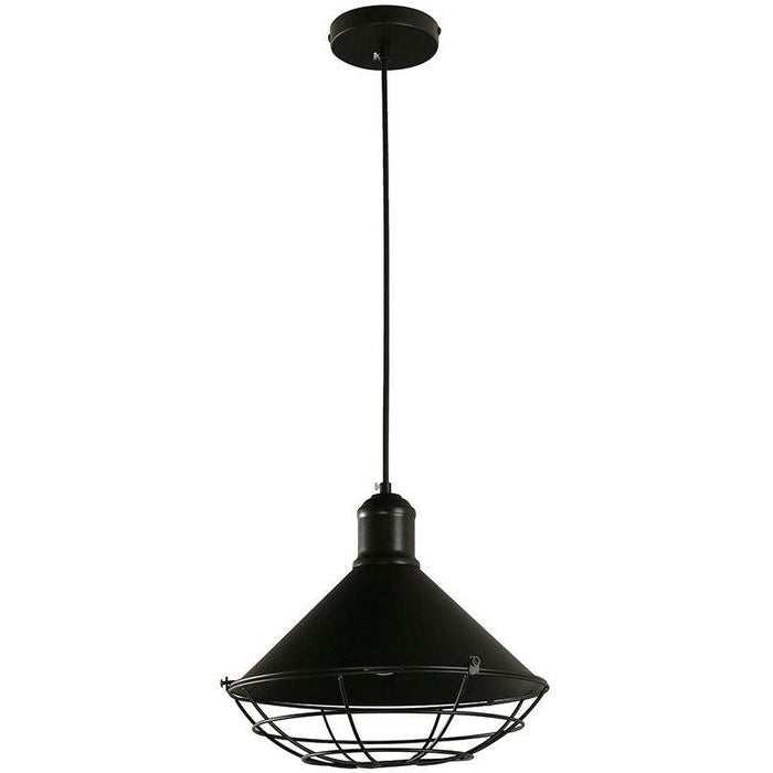 Lámpara Colgante Negro 1L E27 60W