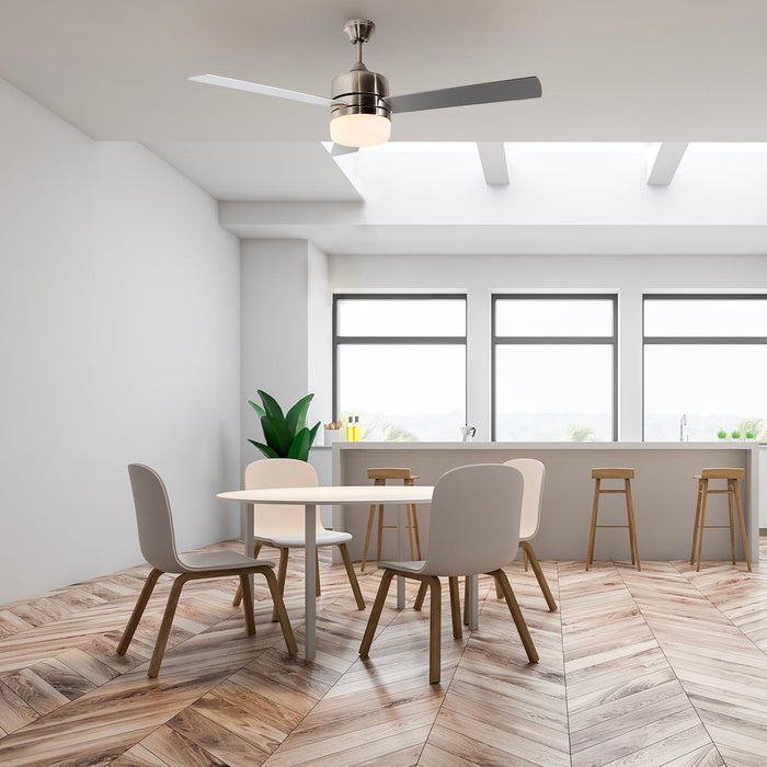 Ventilador De Techo 52" 3 Aspas 2L E27 Con Control De Pared.