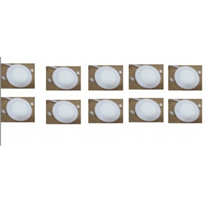 LAMP.LED TECHO BLANCO MATE 6W 6000K (10PZAS)