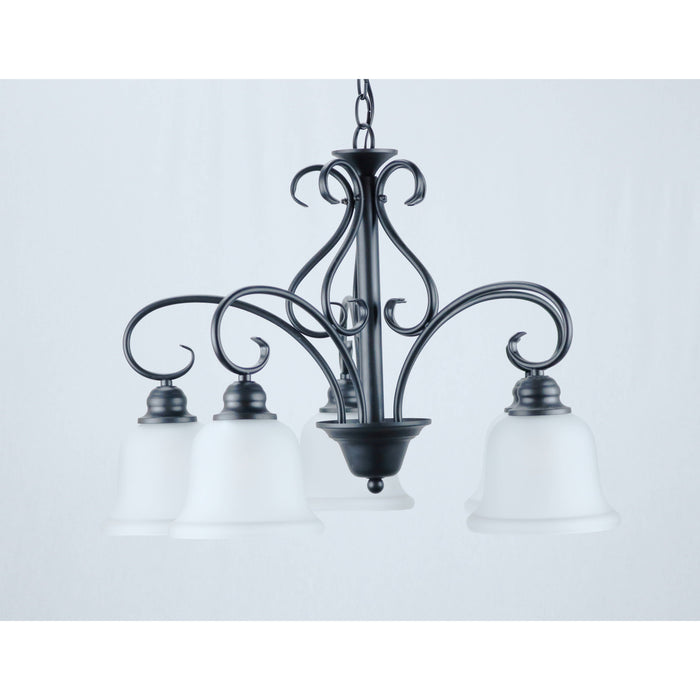 Lámpara Techo Negro 5L E27 60W