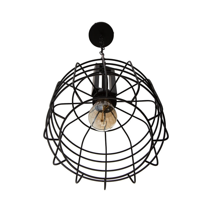 Lámpara Colgante Lumicentro Color Negro Mate de 1 Luz