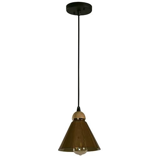 LAMP. COLGANTE NEGRO 1L E27 60W