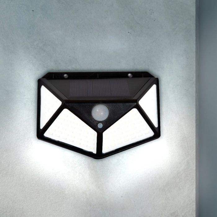 Lámpara Solar Jardín Sensor Exterior 2 Piezas Y 3 Modos