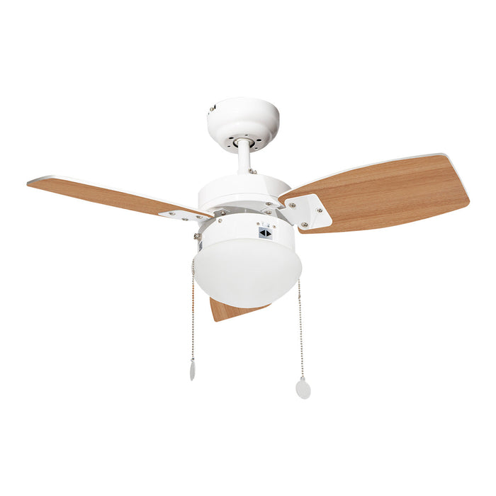 Ventilador de Techo 30" ARTFAN ABELLI Blanco 1 luz 60W E27
