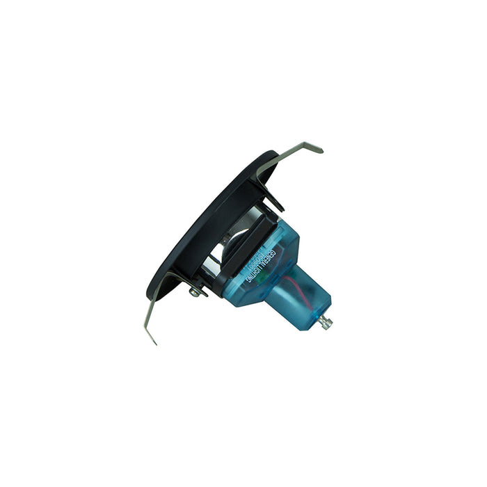 Kit 20 Base Empotrado Negro Gz10 7w + 20 Focos Fluorescentes