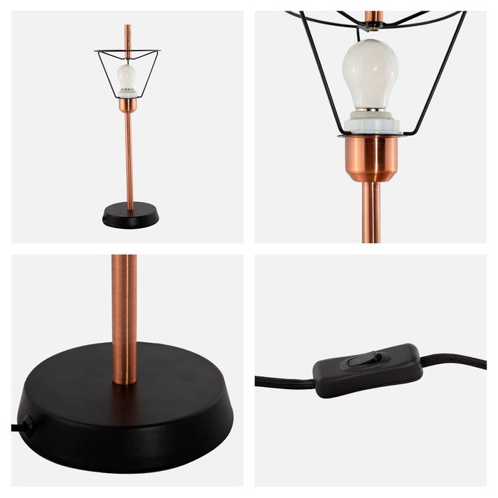 Lámpara de Mesa, Cobre 1L E27 60W