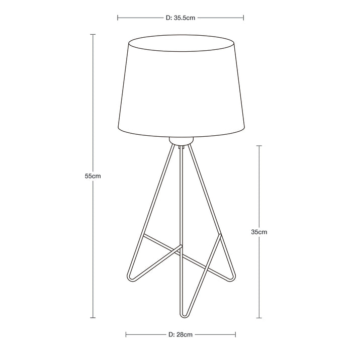 Lámpara de Mesa  Bronce Pulido Estilo Moderno  E27  40W 1 Luz