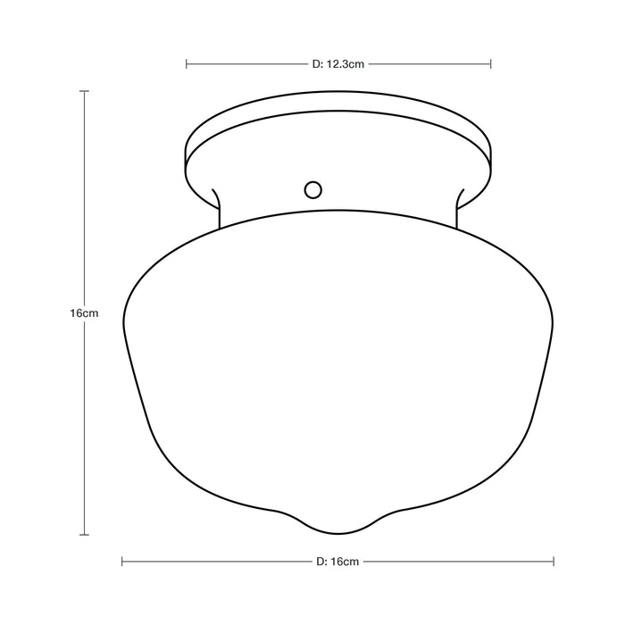 Lámpara de Techo Moderna Blanco 60W E27 1 Luz