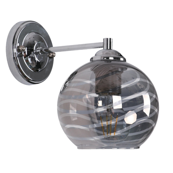 LAMP. PARED CROMO 1L E27 60W
