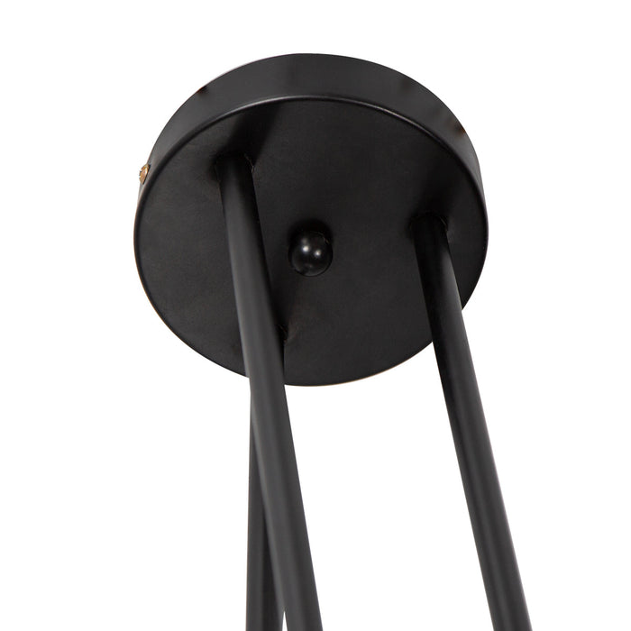 Lámpara Colgante Negro Oro E27 40w 9 Luces