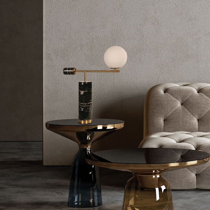 Lámpara Mesa Negro+Bronce 1L E27 40W
