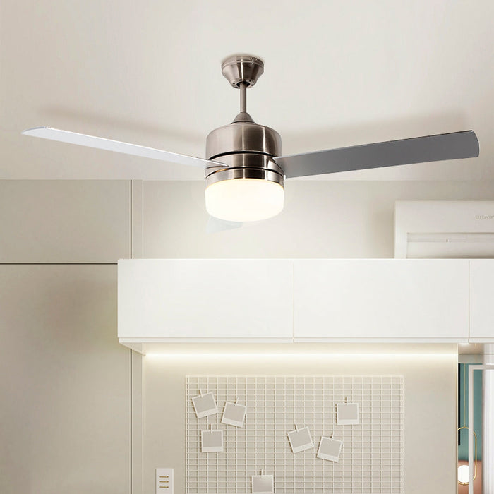 Ventilador De Techo 52" 3 Aspas 2L E27 Con Control De Pared.