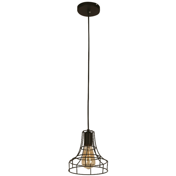 LAMP. COLGANTE NEGRO 1L E27 60W
