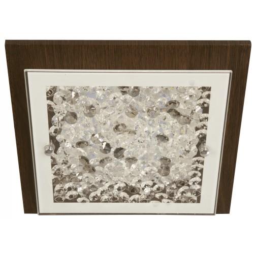 LAMP. LED TECHO MADERA OSCURA 8W 100-277V 6000K CONVERTIBLE A PARED
