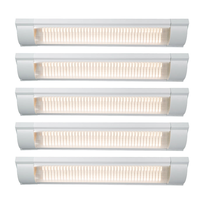 Kit 5 Gabinetes Rejilla Lámpara de Techo LED Blanco 16w 4000k