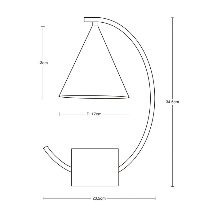 Lámpara de Mesa Blanco E27 40w 1 Luz