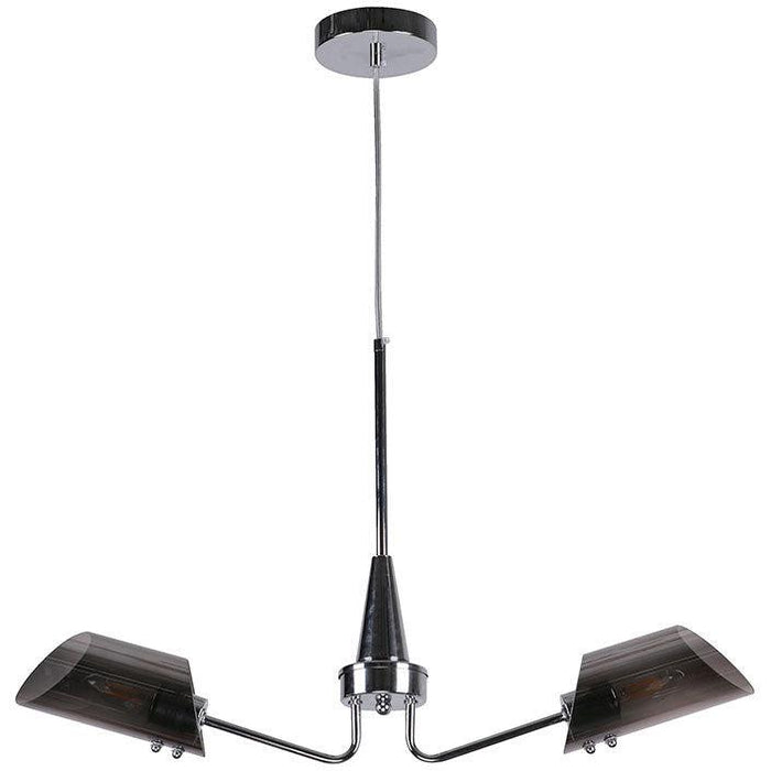 Lámpara Colgante Cromo 2L E27 60W
