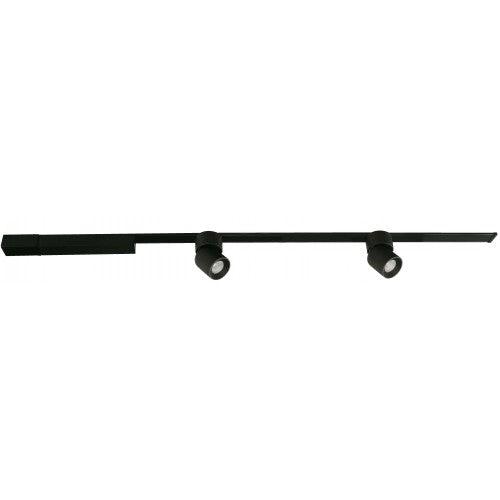 Lámpara Led Techo Riel Negro 2L 6W 100-240V 3000K (Riel Magnético Incluido)
