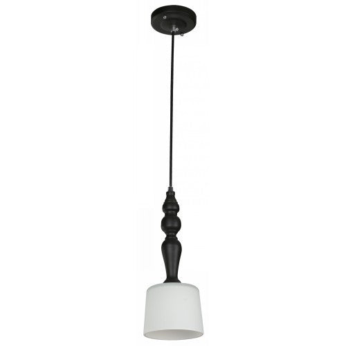 LAMP. COLGANTE NEGRO 1L E27 60W