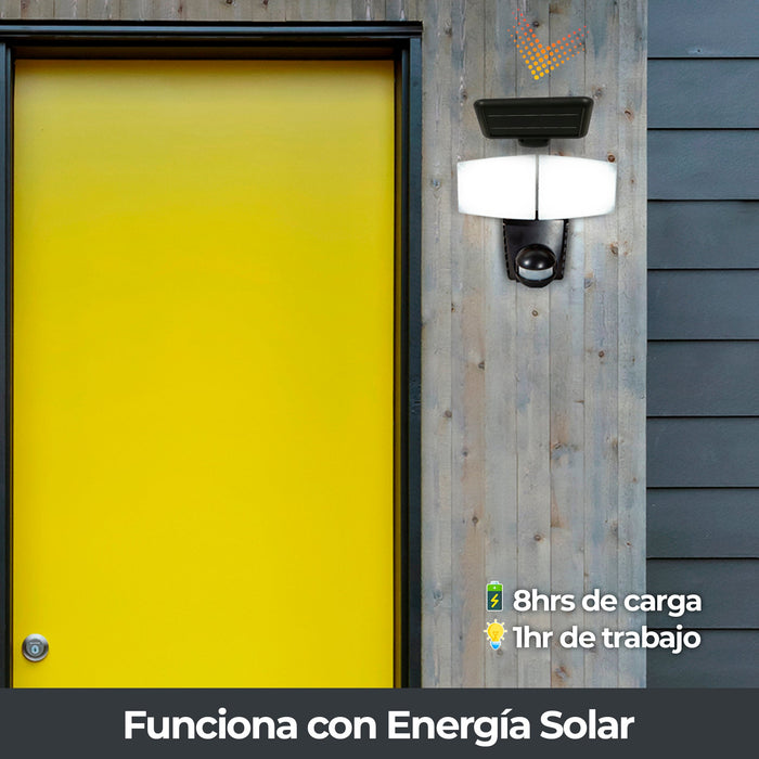 Lámpara Solar LED con Sensor de Movimiento