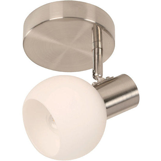 LAMP. TECHO REFLECTORA NIQUEL SATINADO 1L E14 40W