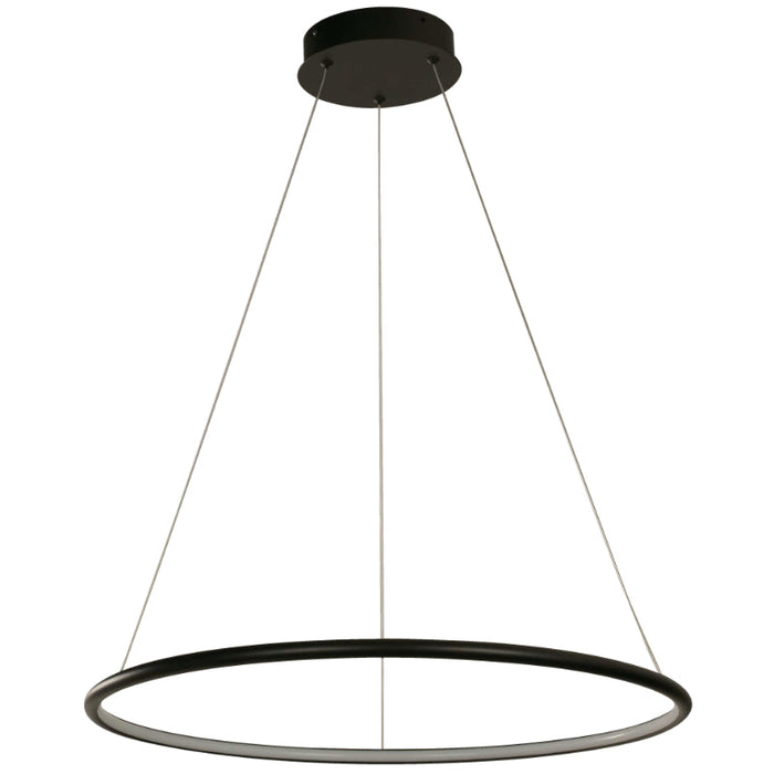 LAMP. LED COLGANTE NEGRO 1L 38W 120-277V 3000K