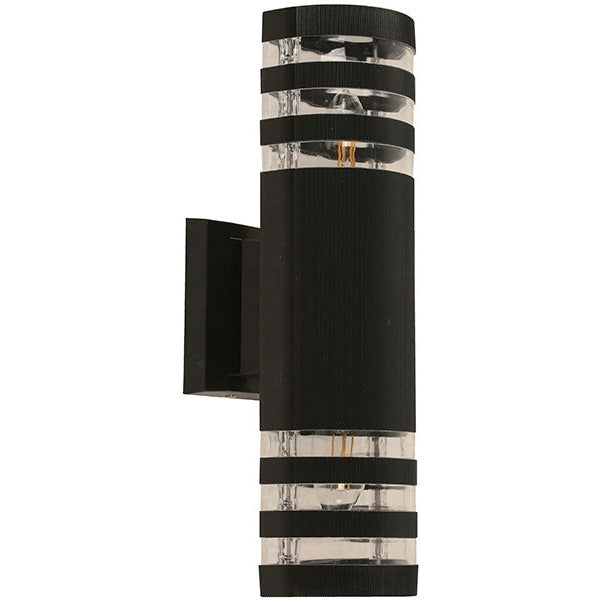 LAMP. EXT. PARED NEGRO 2L E27 10W