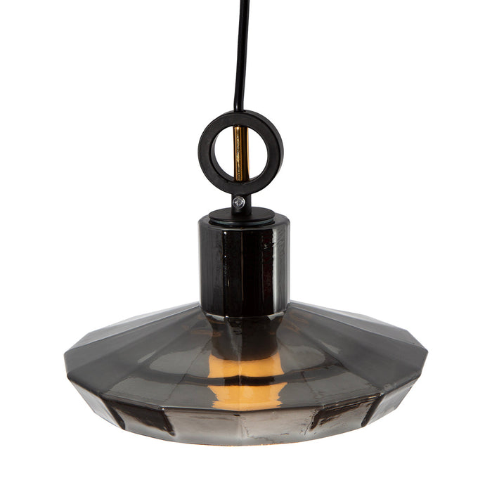 Lámpara Colgante Lumicentro Color Cromo Vintage de 1 Luz