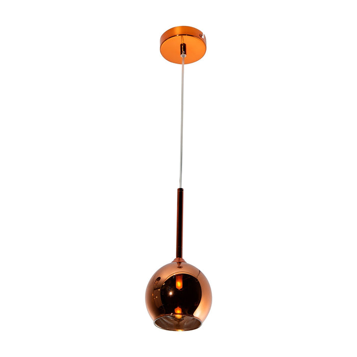 Lámpara Colgante Cobre 1 Luz G9 40w