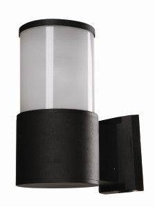 Aplique de Pared Inlite Negro Brillante E27 de 1 Luz