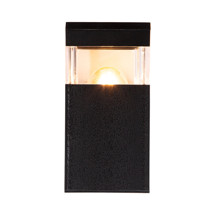 Aplique exterior IP44, color negro, 1 luz E27, 10W