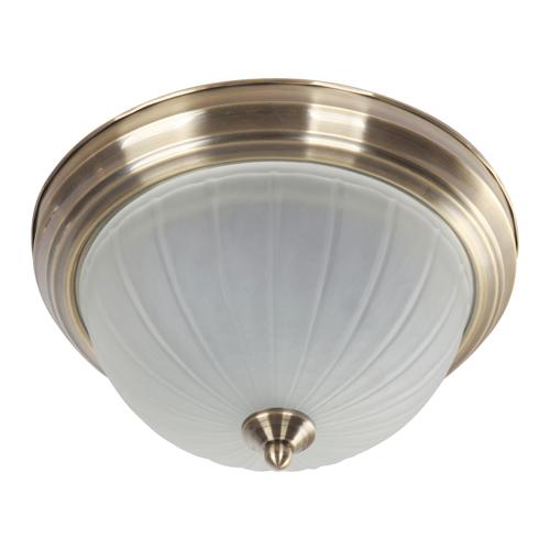 LAMP. TECHO BRONCE ANTIGUO 2L E27 60W