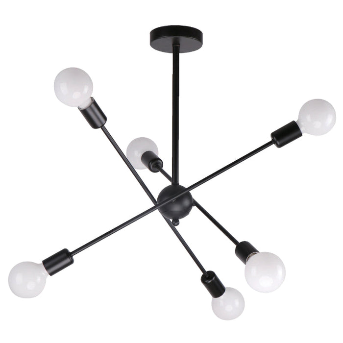LAMP. TECHO NEGRO 6L E27 60W