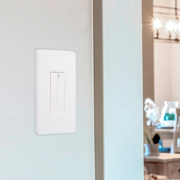 Interruptor inteligente regulable con sensor de brillo y encendido y apagado